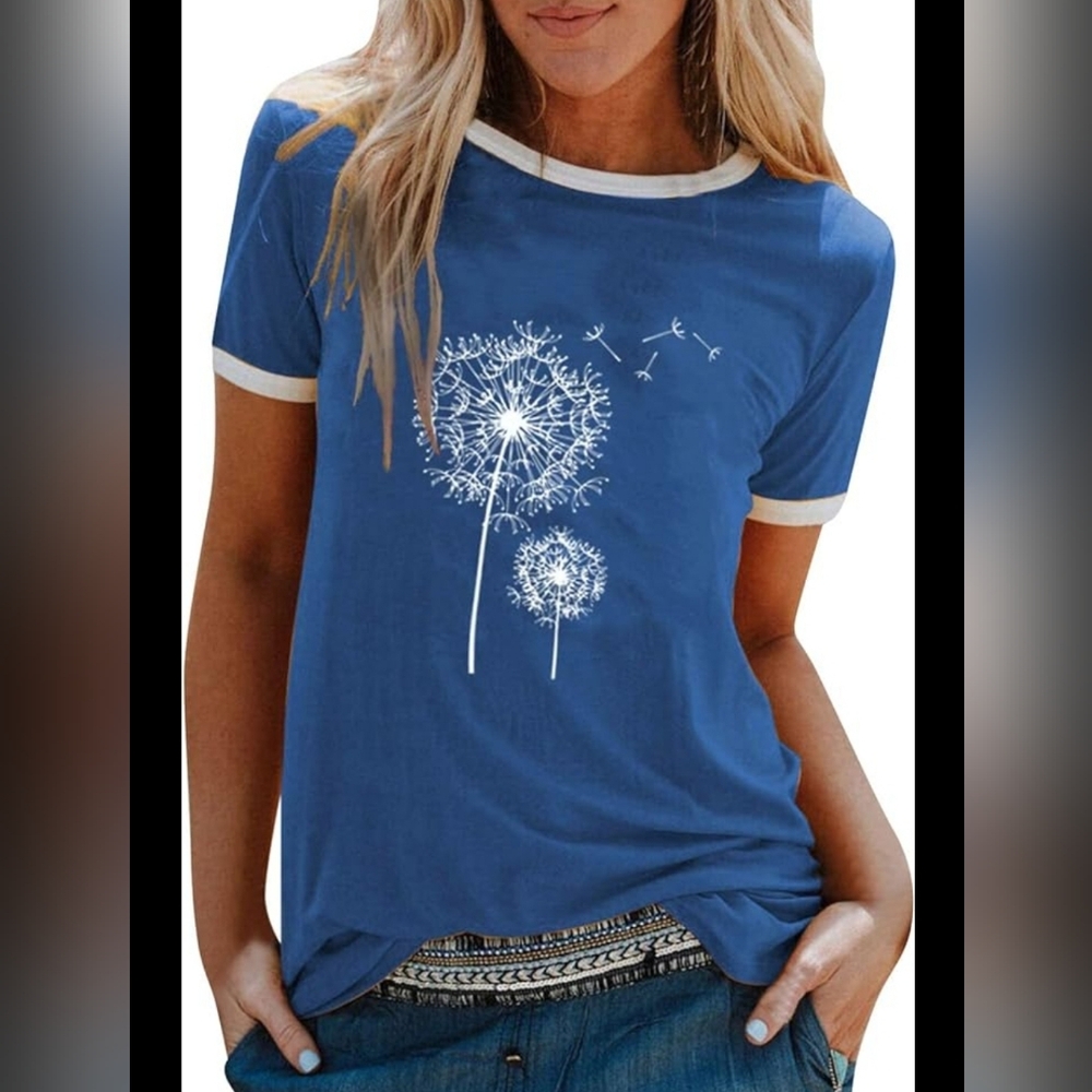 Basic T-Shirt, Casual Every Day Tops, Women's Clothing